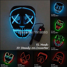 Load image into Gallery viewer, EL Wire Mask LED